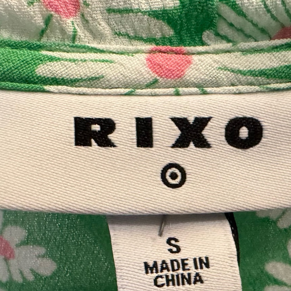 RIXO FOR TARGET DAISY 3/4 SLEEVE RUFFLE WRAP DRESS-S - Picture 4 of 8
